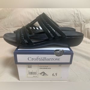 Women’s Croft & Barrow Black Sandal 6.5